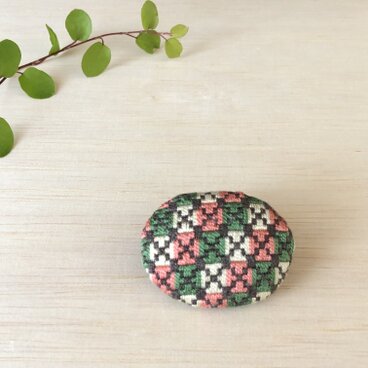 絽ざしのブローチ　－Alice－