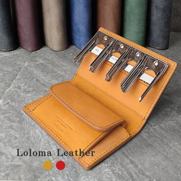 [名入可][2色] コインキャッチャーのコインケース[シルバー]国産牛革ロロマ