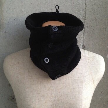 【ふわっふわ♪ネックウォーマー】☆ぴったりフィット黒ver.☆