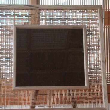 美しい組子細工　井筒つなぎウォールミラー＆立てかけミラー