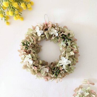 選べるサイズ）爽やかミニリース　ライムロゼ