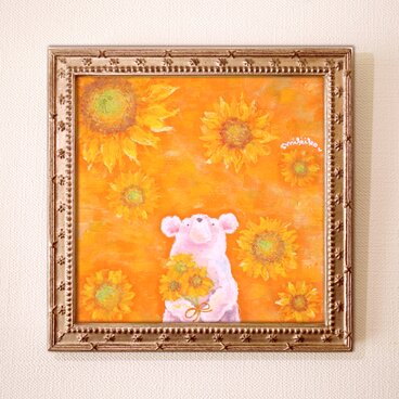 原画・キミにひまわり・2（額装）