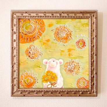 原画・キミにひまわり・3（額装）