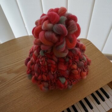 大人用★ふわふわ　ニット帽★6番色