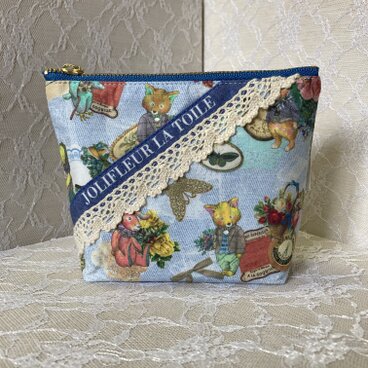 サニタリーポーチ【デニム風】