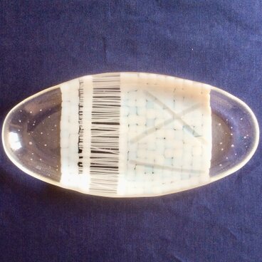 オーバルプレートL・モザイク