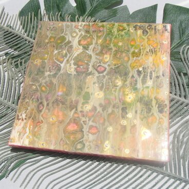 フルイドアート/ポーリングアート　原画　小さなキャンパス絵画