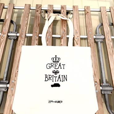 sale!! ¥2200-⇨¥1540-  英国チックなショッピングバッグ　GB with Mini!!