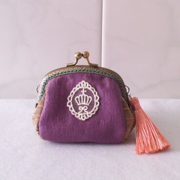 着物地ぷっくりがまぐち　10cm