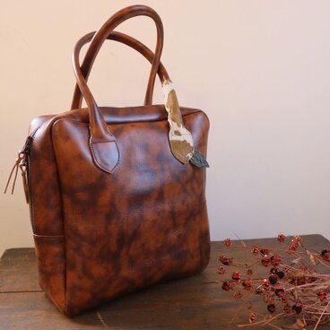アンティーク レザーボストンbag