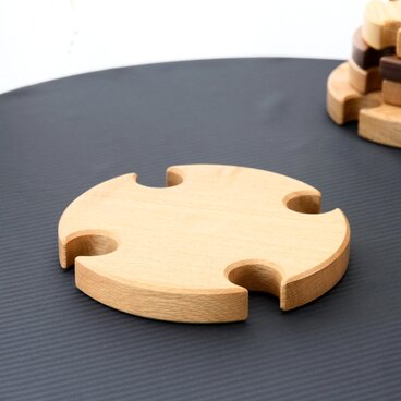 ◆　便利な鍋敷き　18センチ　ナラ　◆