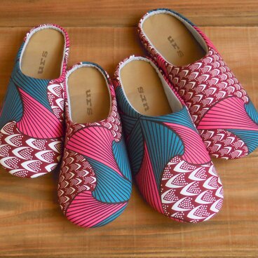 M　アフリカンピンクP／ルームシューズ