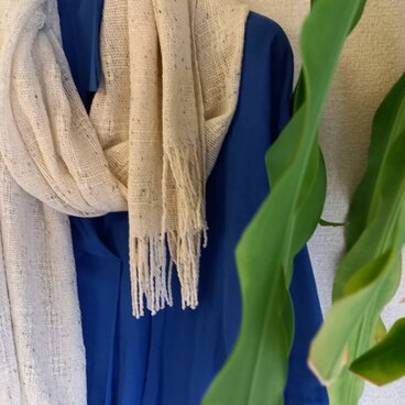 【手織り】シルク80％ストール