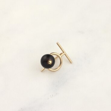 photon 5 earring gold/black