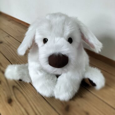 感動する抱き心地。重さ約3400g、命の重みを感じるぬいぐるみ・シロラン（白）