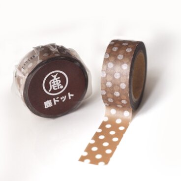 マスキングテープ 鹿ドット