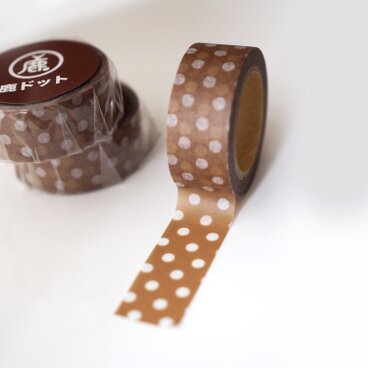 マスキングテープ 2個セット 鹿ドット
