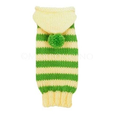 【犬のセーター】フード付きボーダーセーター〔#13-440〕