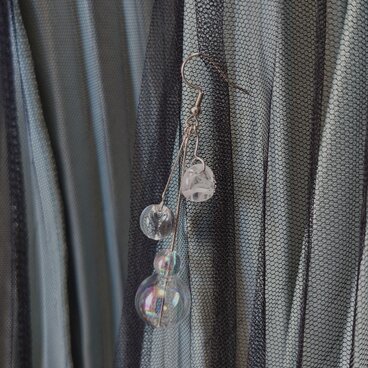 シャボン玉風アクセサリー