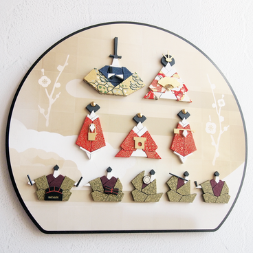 雛人形（ひな人形モダンおしゃれコンパクト木目込みちりめんインテリア和洋お雛様ひな祭りひなまつり壁掛け）