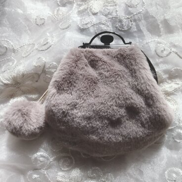 ふわもこがま口