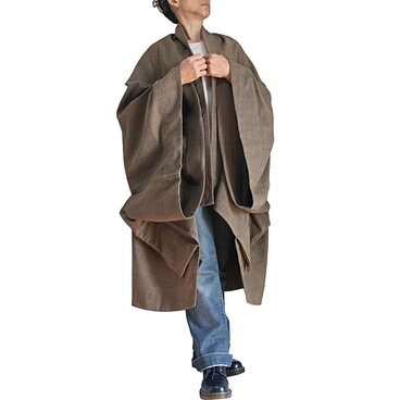 ジョムトン手織り綿着物コクーンローブ（JFS-174-03）