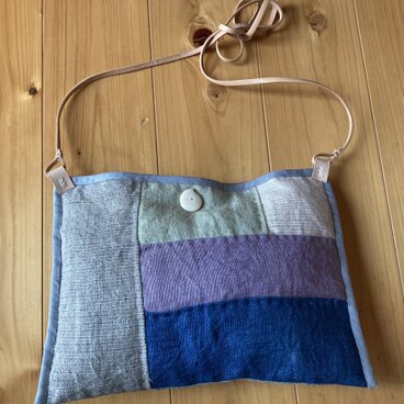 手織りヘンプ定番ショルダーバッグS