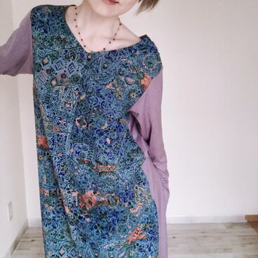 Mサイズ型紙　バッククロスワンピース　キモノから作る世界に一つのお洋服　B84