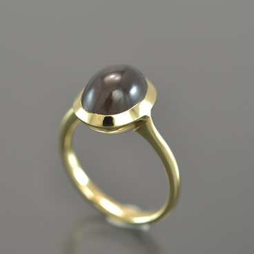 【40％割引 SALE 特価 】k18YG / SillimaniteCatseye Ring【プリメイロ】Ｈ034071A