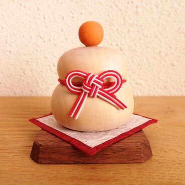 木の鏡餅  セット小w