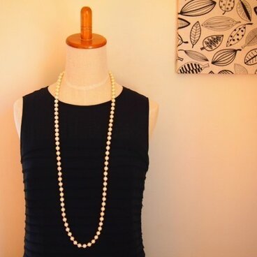 airy long necklace