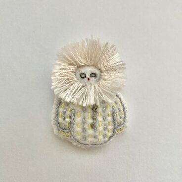 冬のひと - ブローチ