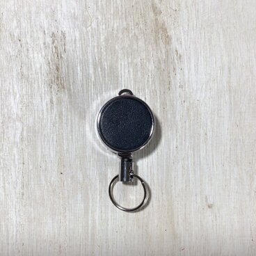 リールキーホルダー（革色紺・イニシャル入れ無料）