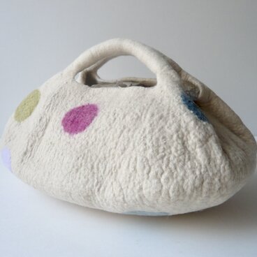 オーバルバッグ-L（生成り）