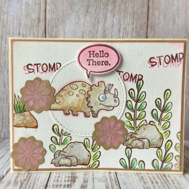 トリケラトプスのお散歩カード