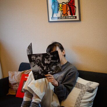 013/絹と綿の2重編みレッグウォーマー