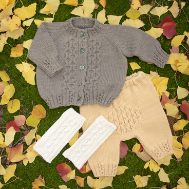 【ウール100%】baby みつばちのレッグウォーマー