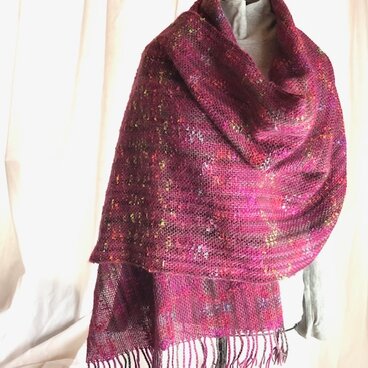 手織りストール