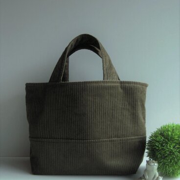 てさげ◯コーデュロイ深緑op.2