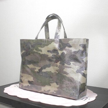 BagビニールA4／リッチ迷彩（シルバー）