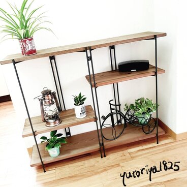 ■□折りたたみオープンラック□■ "魅せるインテリア "フラワーラック アイアンラック パーテー ション 収納棚