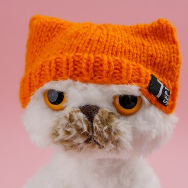 癒されネコのあみぐるみ・抱っこtype・ブリ太くん