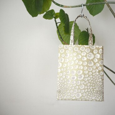 リバティ　ラミネートミニバッグ 「Grand Royall 」ベージュ