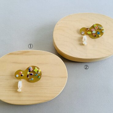 モザイクブローチ　真珠母雲 ②