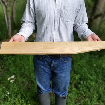 ロングなカッティングボード　<キハダ>