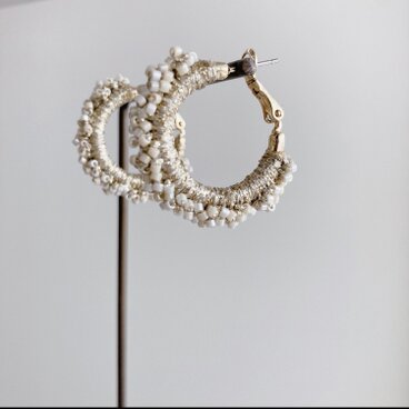 フルールフープピアス