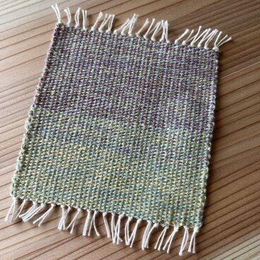 手織りコースター