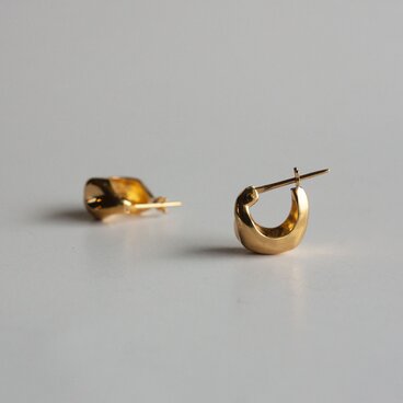 クラウドピアス　gold plating K18(SV925)