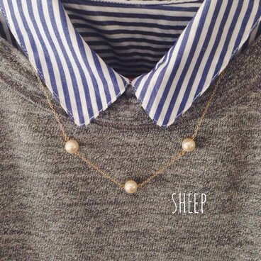 ivory pearl ネックレス  5/8.0