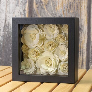 ロールフラワー（小）／ white